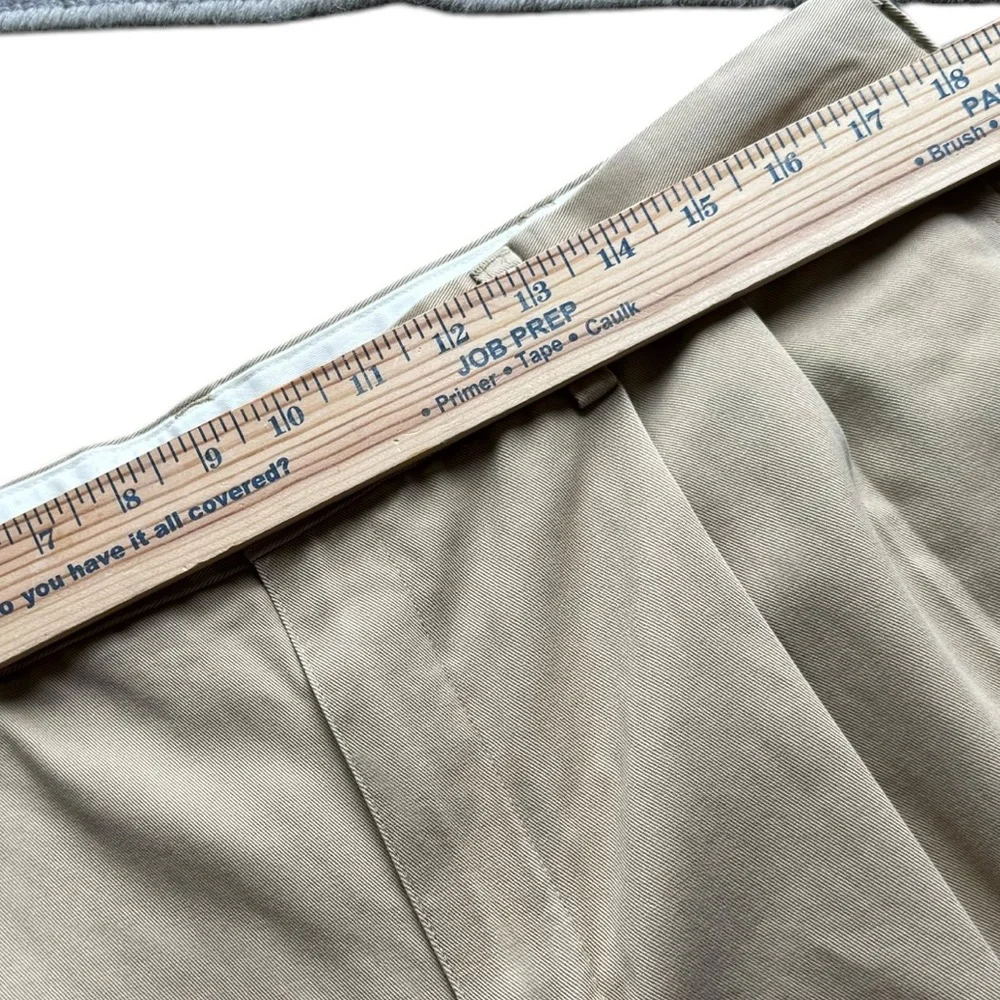 L.L. Bean men’s size 36 x 32 classic fit khaki dress pants. - Picture 3 of 5